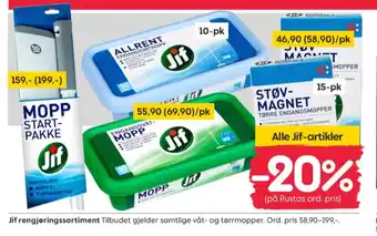 Rusta Jif mopp tilbud