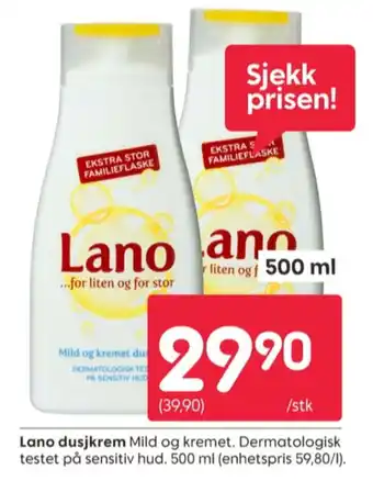 Rusta Lano dusjsåpe tilbud
