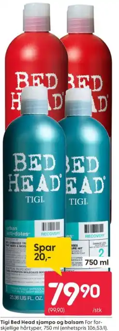 Rusta Bed head tigi balsam tilbud