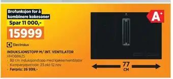 POWER Induksjonstopp m/ int. ventilator tilbud