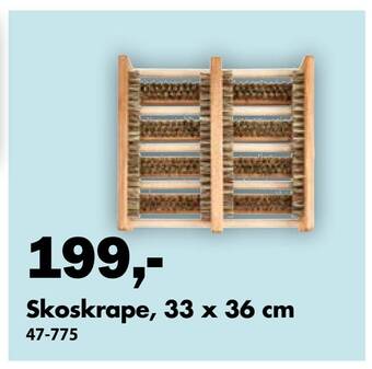 Biltema Skoskrape, 33 x 36 cm tilbud