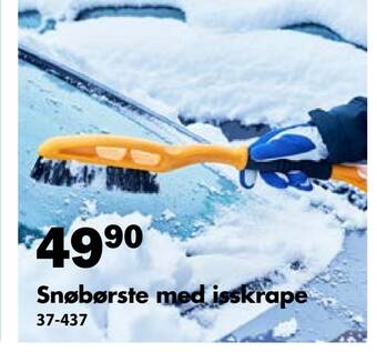 Biltema Snøbørste med isskrape tilbud