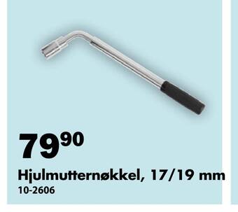 Biltema Hjulmutternøkkel, 17/19 mm tilbud
