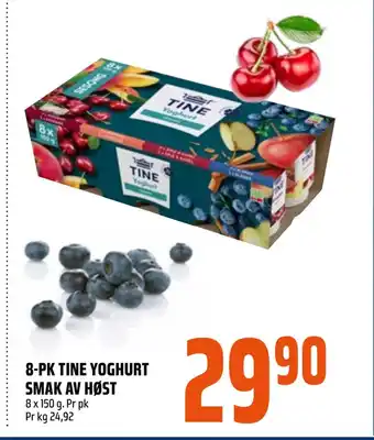 Coop Obs 8-pk tine yoghurt smak av høst tilbud