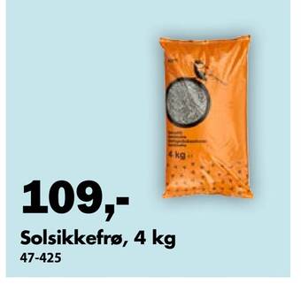 Biltema Solsikkefrø, 4 kg tilbud