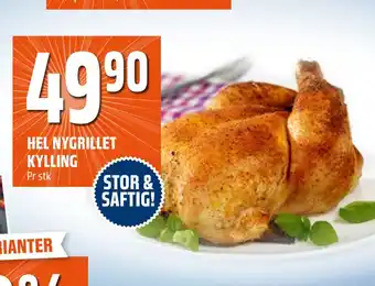 Coop Obs Hel nygrillet kylling tilbud