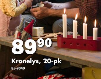 Biltema Kronelys, 20-pk tilbud