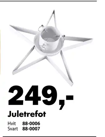 Biltema Juletrefot tilbud