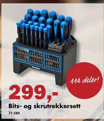 Biltema Bits- og skrutrekkersett tilbud