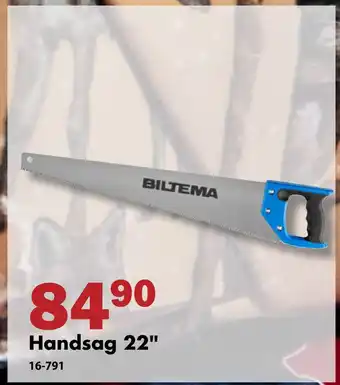 Biltema Handsag 22 tilbud