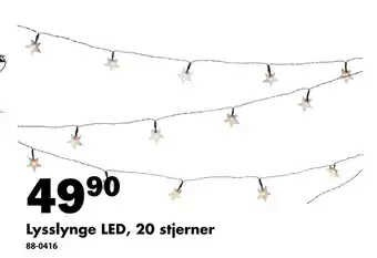 Biltema Lysslynge led, 20 stjerner tilbud