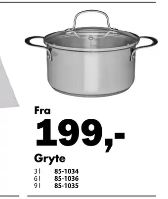 Biltema Gryte tilbud