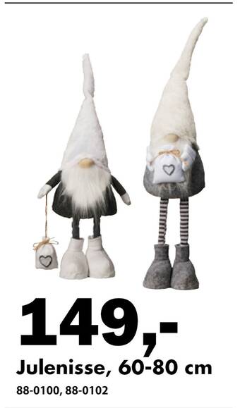 Biltema Julenisse, 60-80 cm tilbud