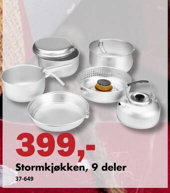 Biltema Stormkjøkken, 9 deler tilbud
