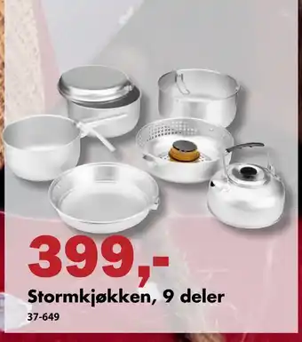 Biltema Stormkjøkken, 9 deler tilbud