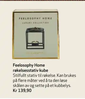 Apotek 1 Feelosophy home røkelsesstativ kube tilbud