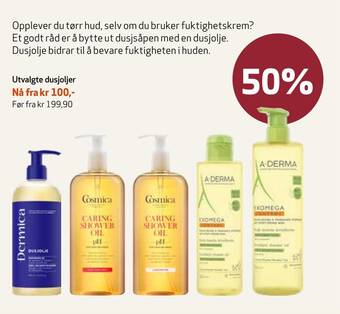 Apotek 1 Utvalgte dusjoljer tilbud