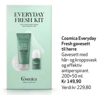 Apotek 1 Cosmica everyday fresh gavesett til herre tilbud