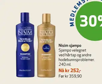 Apotek 1 Nisim sjampo tilbud
