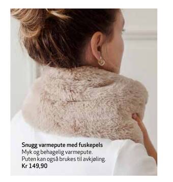 Apotek 1 Snugg varmepute med fuskepels tilbud
