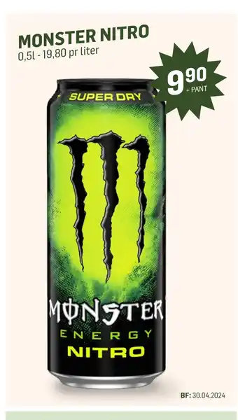 Holdbart Monster nitro tilbud