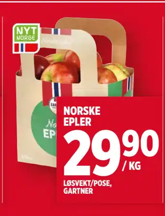 Meny Norske epler tilbud