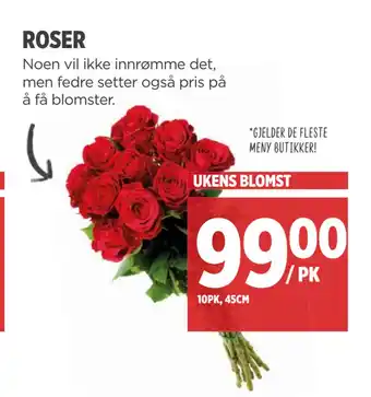 Meny Roser tilbud