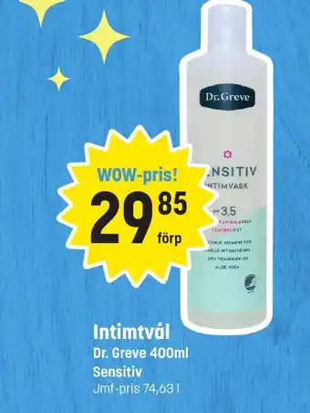 Eurocash Intimtvål Dr. Greve 400ml tilbud