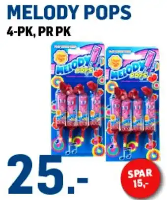 Price Lagerbutikk MELODY POPS tilbud