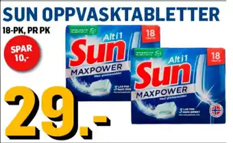 Price Lagerbutikk SUN OPPVASKTABLETTER tilbud