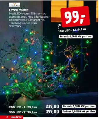 jem & fix Lysslynge tilbud