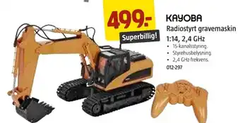 Jula KAYOBA Radiostyrt gravemaskin tilbud