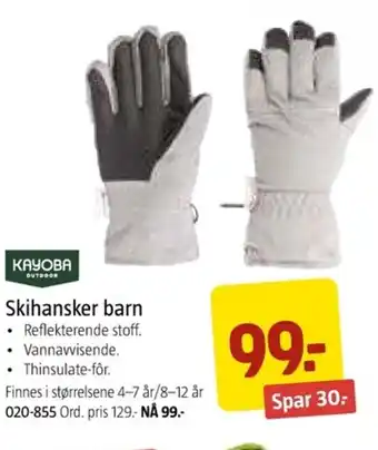 Jula Skihansker barn tilbud