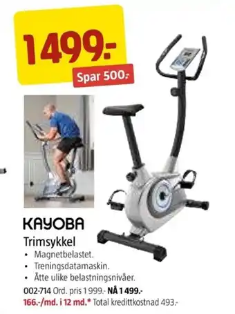 Jula KAYOBA Trimsykkel tilbud