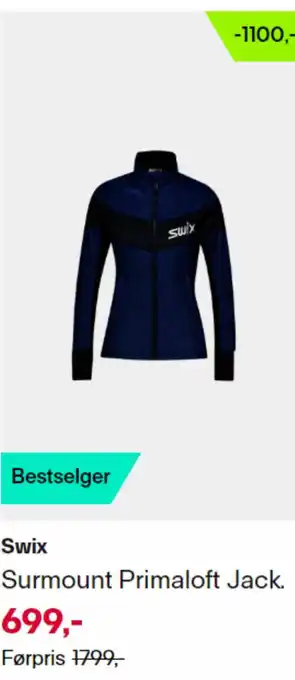 XXL Sport Swix Surmount Primaloft Jack. tilbud