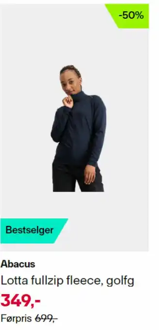 XXL Sport Abacus Lotta fullzip fleece, golfg tilbud