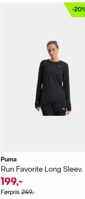 XXL Sport Puma Run Favorite Long Sleev. tilbud