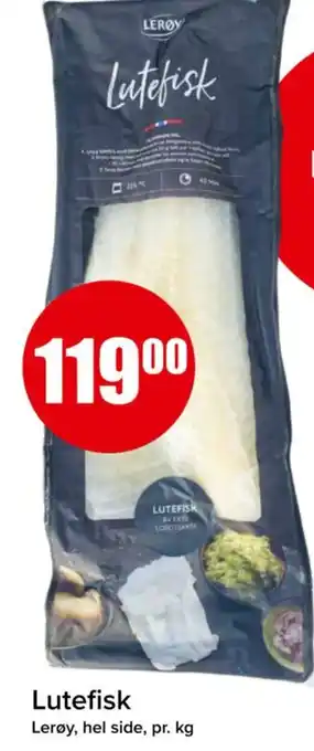 Spar Lutefisk Lerøy tilbud