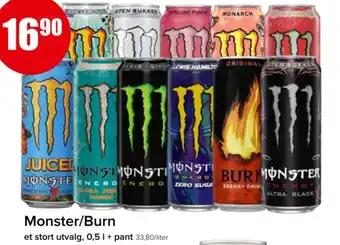 Spar Monster/Burn tilbud