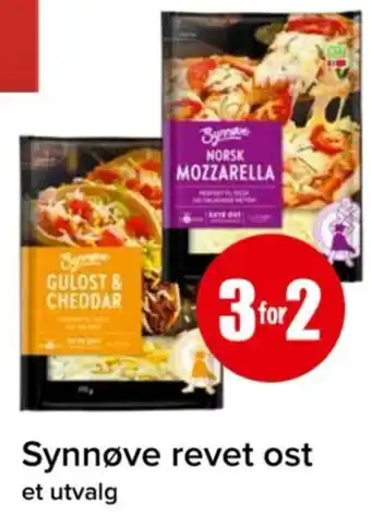 Spar Synnøve revet ost tilbud