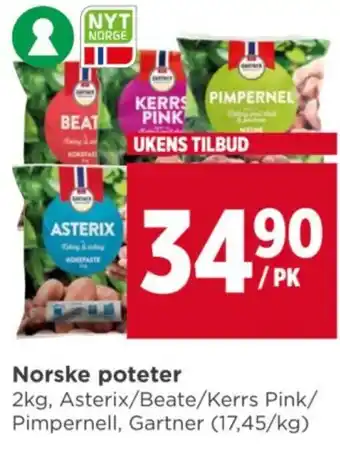 Meny Norske poteter tilbud