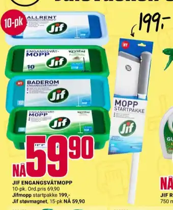 Europris Jif engangsmopp tilbud