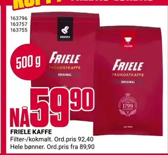 Europris Friele kaffe tilbud