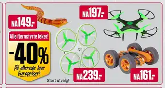 Europris Alle fjernstyrte leker! tilbud
