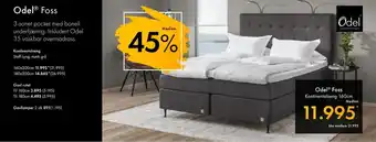 Fagmøbler Odel foss kontinentalseng tilbud
