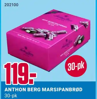 Europris Anthon berg marsipanbrød tilbud