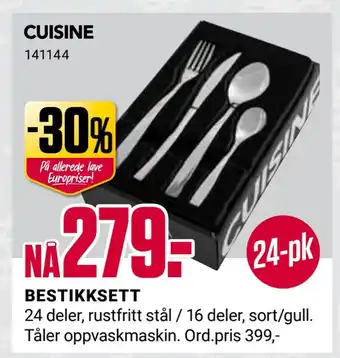 Europris Bestikksett tilbud
