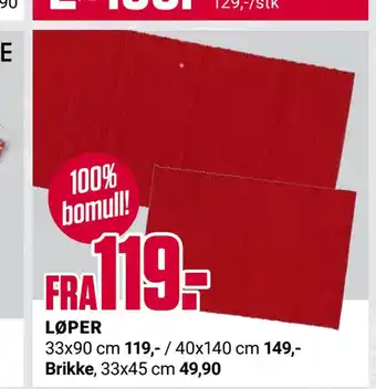 Europris Løper tilbud
