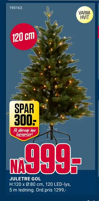 Europris Juletre gol tilbud
