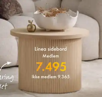 Fagmøbler Linea sidebord tilbud